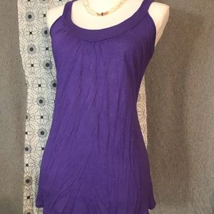 Flowy purple racerback tank